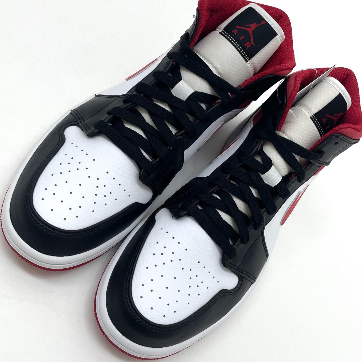 【中古】NIKE | ナイキ Air Jordan 1 Mid "White/Gym Red Black"　エアジョーダン1 ミッド "ホワイト/ジムレッド ブラック"　スニーカー 靴　554724-122 レッド×ブラック×ホワイト 29cm【尾張小牧店】