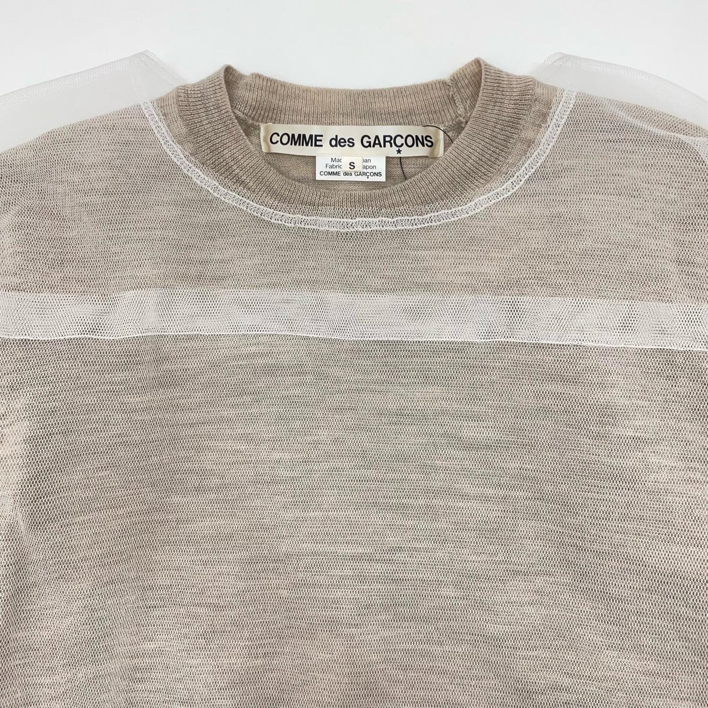 COMME des GARCONS | コムデギャルソン WOMAN BLOUSE ブラウス GO-B019 ベージュ×ホワイト サイズ：S【尾張小牧店】