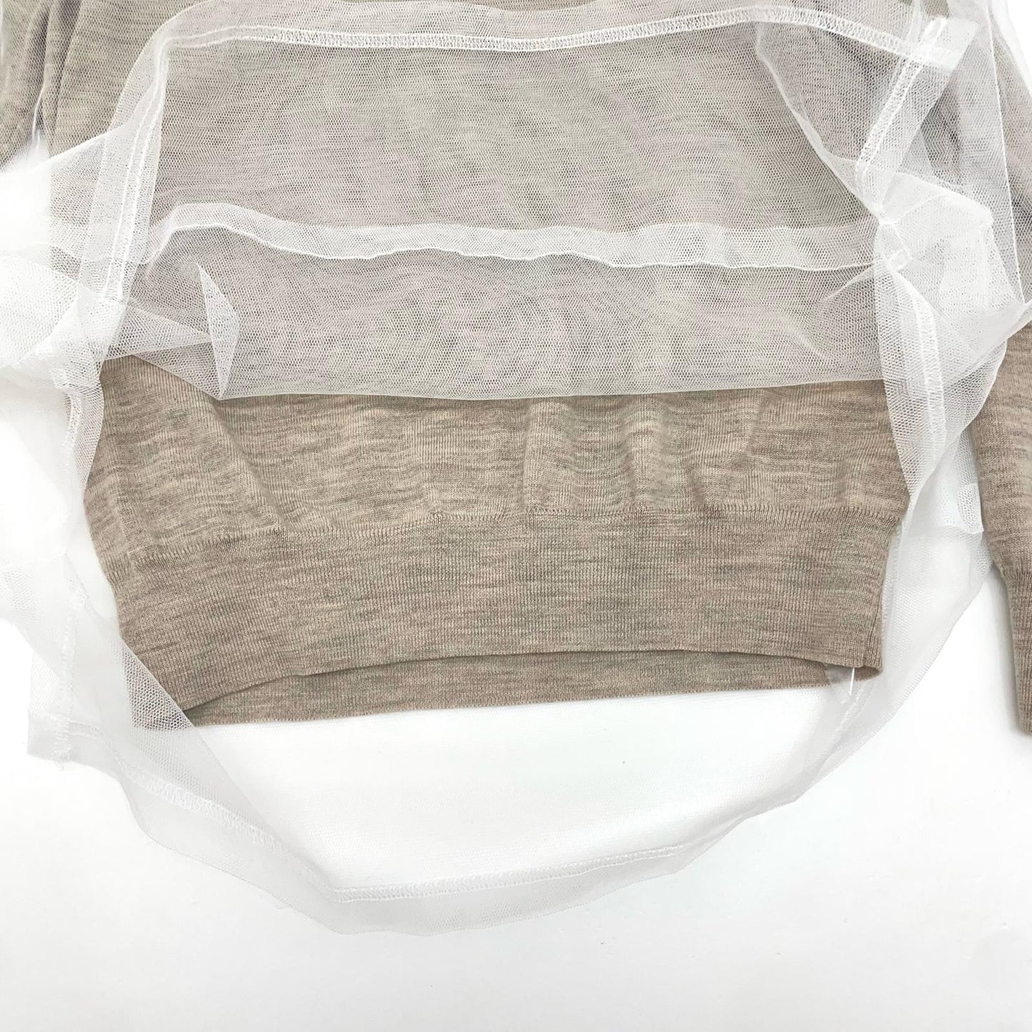 COMME des GARCONS | コムデギャルソン WOMAN BLOUSE ブラウス GO-B019 ベージュ×ホワイト サイズ：S【尾張小牧店】
