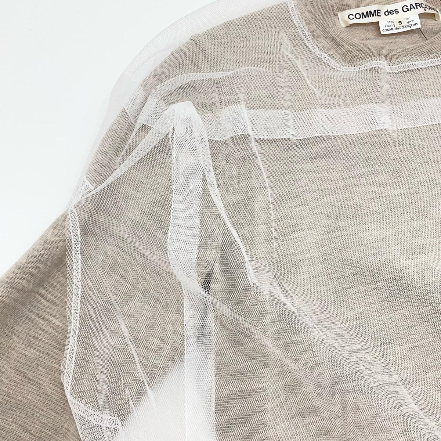 COMME des GARCONS | コムデギャルソン WOMAN BLOUSE ブラウス GO-B019 ベージュ×ホワイト サイズ：S【尾張小牧店】