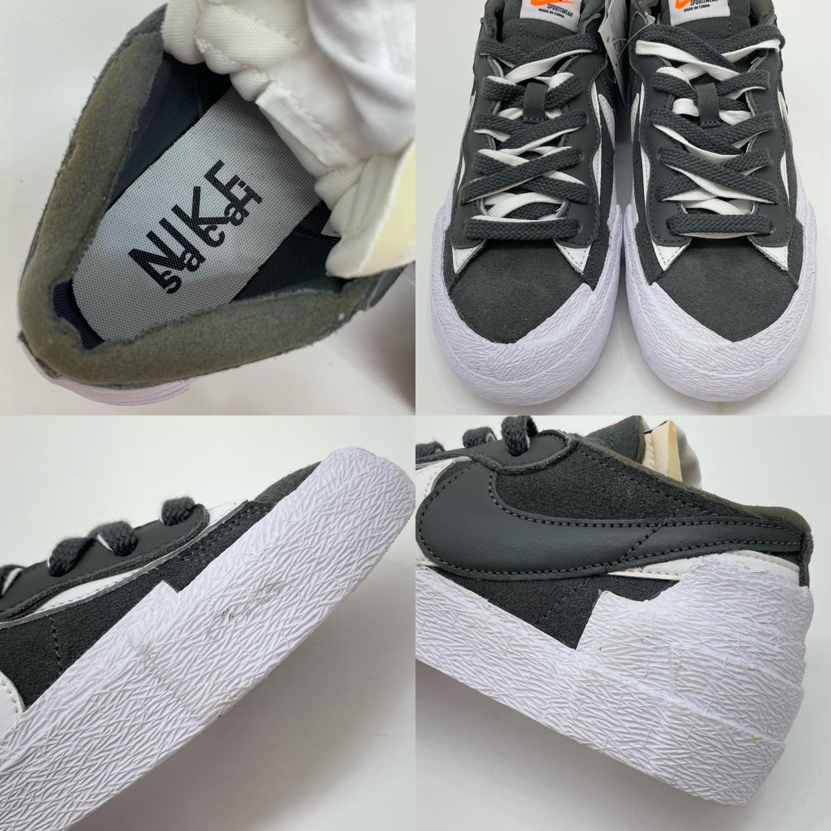 NIKE | ナイキ Blazer Low スニーカー DD1877-002 グレー×ホワイト 24cm【尾張小牧店】