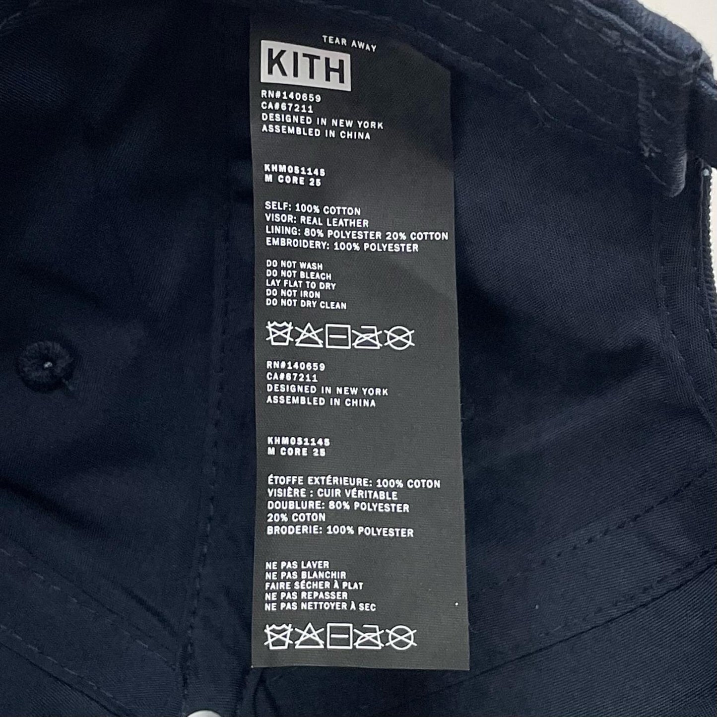 KITH | キース キャップ KHM051145 ネイビー【尾張小牧店】