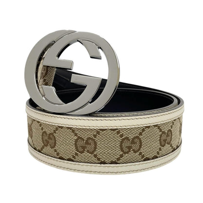 GUCCI | グッチ ベルト ブラウン×ホワイト【尾張小牧店】