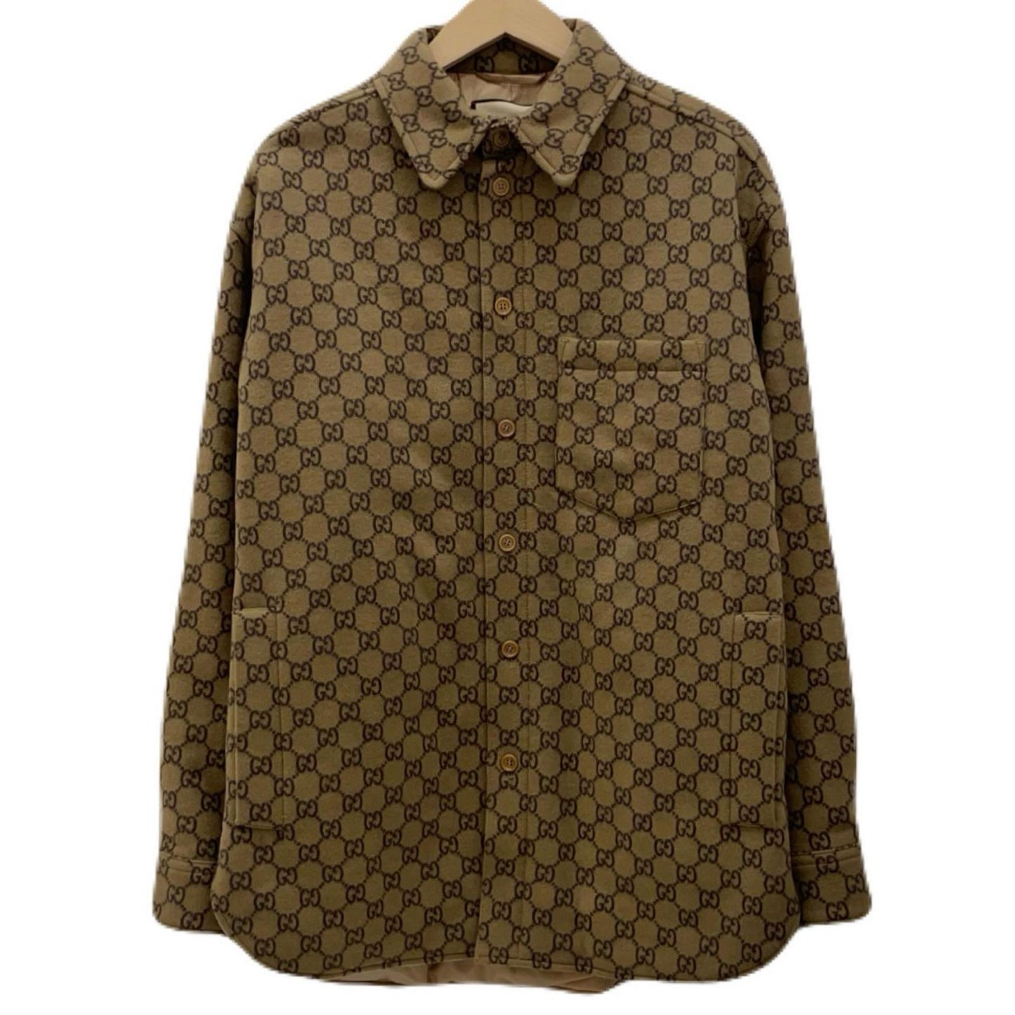 GUCCI | グッチ 長袖シャツ 762183 ZAPDW ブラウン サイズ：44【尾張小牧店】