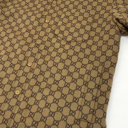 GUCCI | グッチ 長袖シャツ 762183 ZAPDW ブラウン サイズ：44【尾張小牧店】