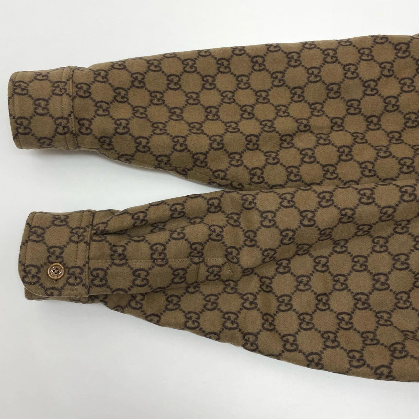 GUCCI | グッチ 長袖シャツ 762183 ZAPDW ブラウン サイズ：44【尾張小牧店】