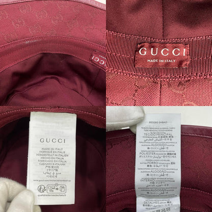 GUCCI | グッチ ハット ボルドー/バーガンディー サイズ：M【尾張小牧店】
