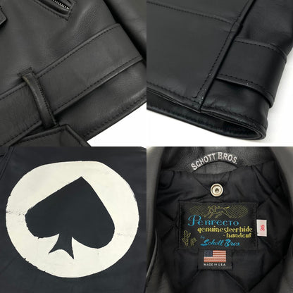 【中古】schott×Lightning | ショット×ライトニング 613LTN/ONE STAR(ペイント) ライダースジャケット ブラック サイズ：36【尾張小牧店】