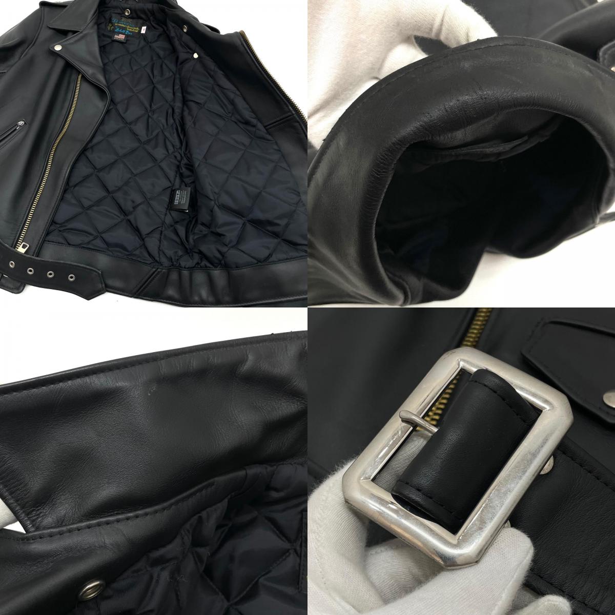 【中古】schott×Lightning | ショット×ライトニング 613LTN/ONE STAR(ペイント) ライダースジャケット ブラック サイズ：36【尾張小牧店】
