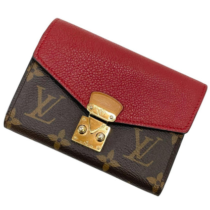 LOUIS VUITTON | ルイ・ヴィトン 三つ折り財布 ブラウン×レッド【尾張小牧店】