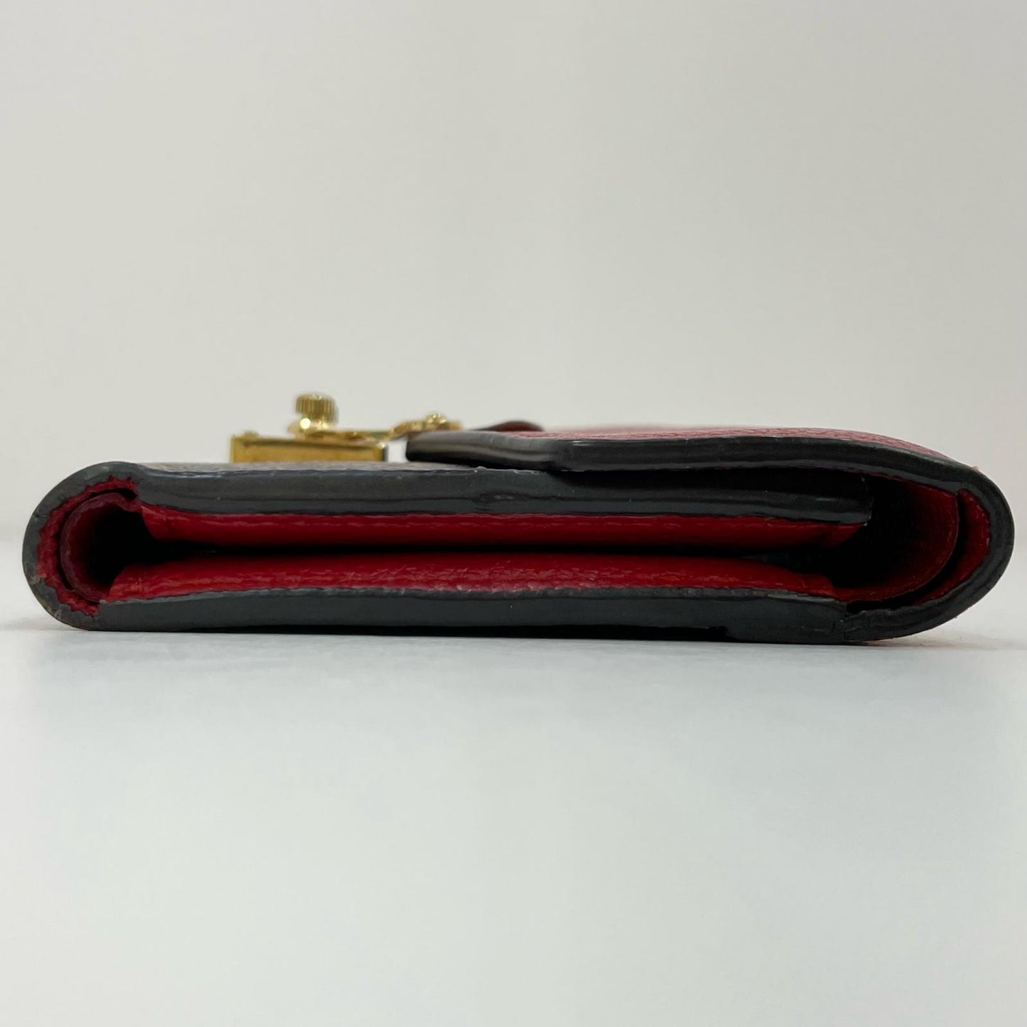 LOUIS VUITTON | ルイ・ヴィトン 三つ折り財布 ブラウン×レッド【尾張小牧店】