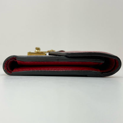 LOUIS VUITTON | ルイ・ヴィトン 三つ折り財布 ブラウン×レッド【尾張小牧店】