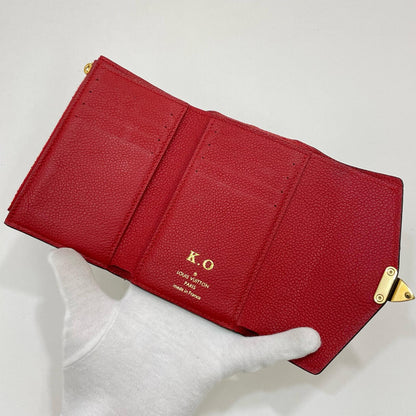 LOUIS VUITTON | ルイ・ヴィトン 三つ折り財布 ブラウン×レッド【尾張小牧店】