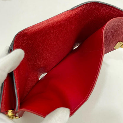 LOUIS VUITTON | ルイ・ヴィトン 三つ折り財布 ブラウン×レッド【尾張小牧店】