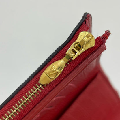 LOUIS VUITTON | ルイ・ヴィトン 三つ折り財布 ブラウン×レッド【尾張小牧店】