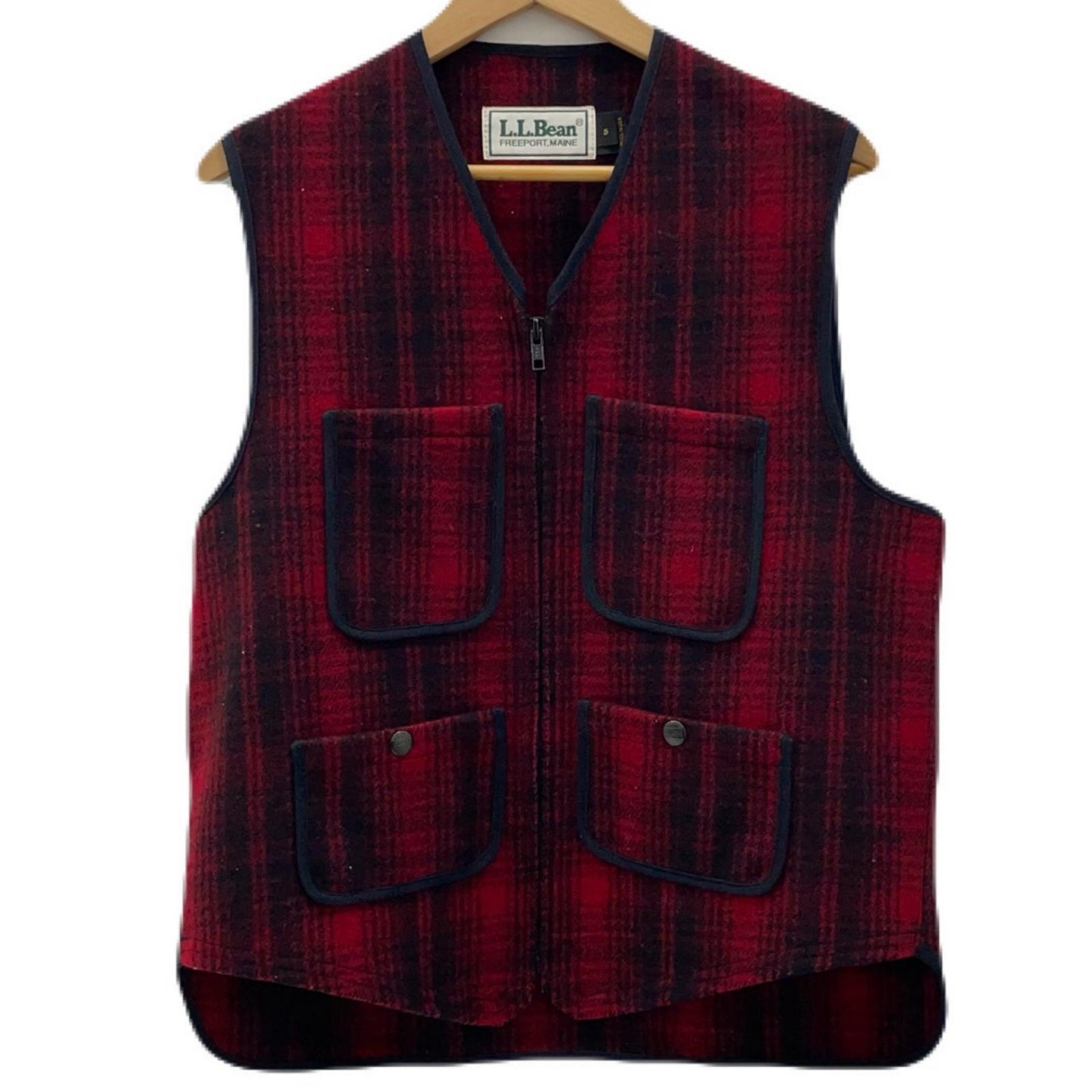 L.L.Bean | エルエルビーン ベスト レッド×ブラック サイズ：S【尾張小牧店】