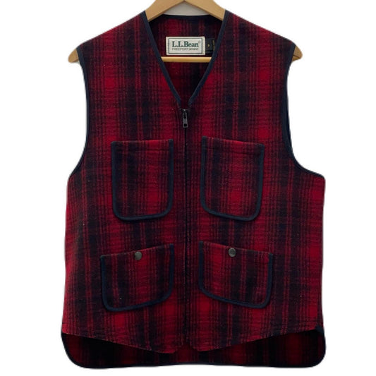 L.L.Bean | エルエルビーン ベスト レッド×ブラック サイズ：S【尾張小牧店】
