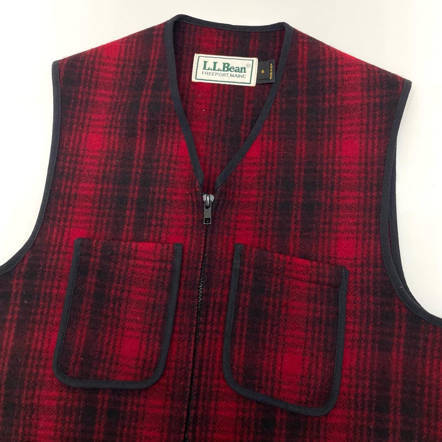 L.L.Bean | エルエルビーン ベスト レッド×ブラック サイズ：S【尾張小牧店】