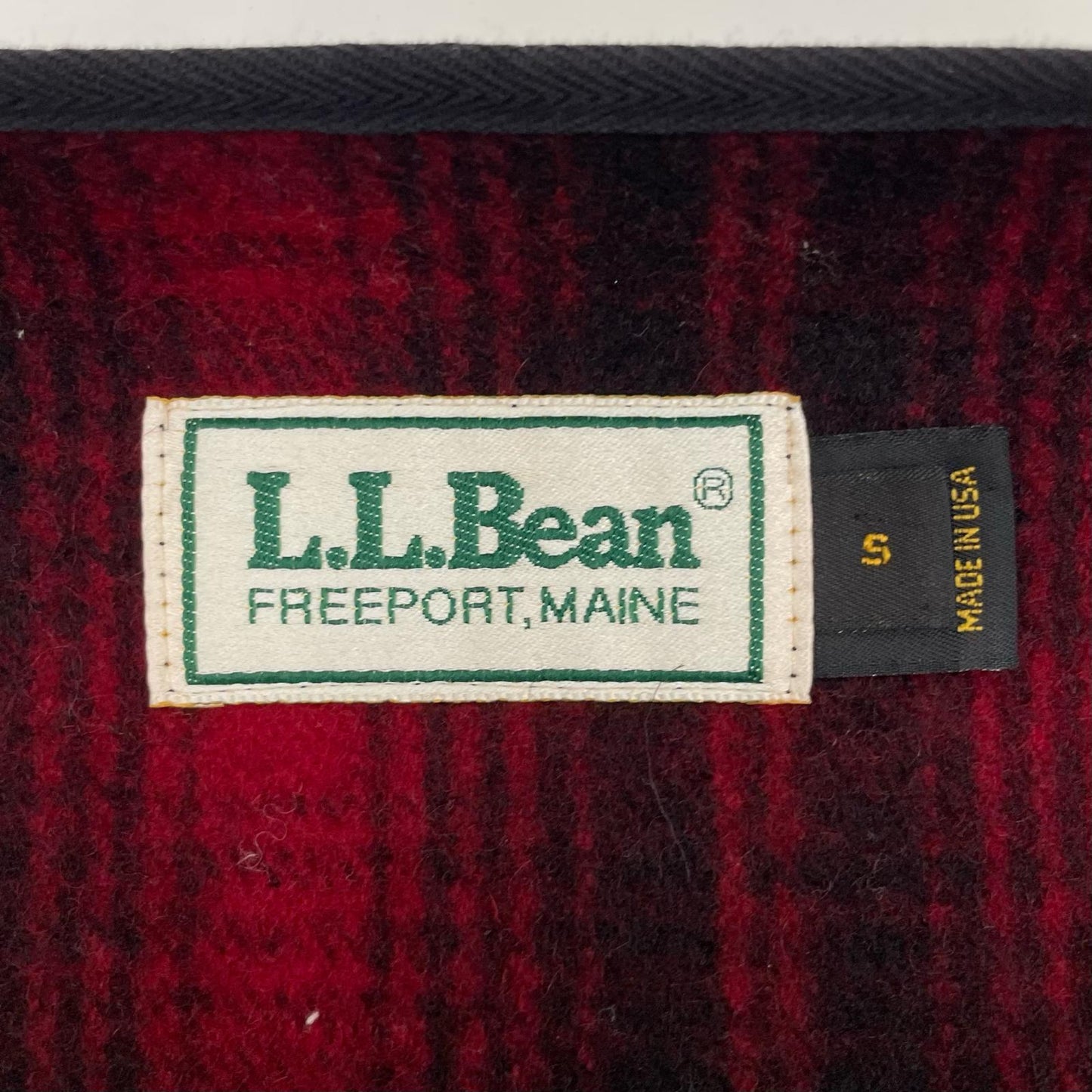 L.L.Bean | エルエルビーン ベスト レッド×ブラック サイズ：S【尾張小牧店】
