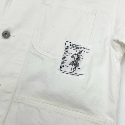 NEIGHBORHOOD | ネイバーフッド BW . COVERALL JACKET その他アウター 242AQNH-JKM06 ホワイト サイズ：2【尾張小牧店】