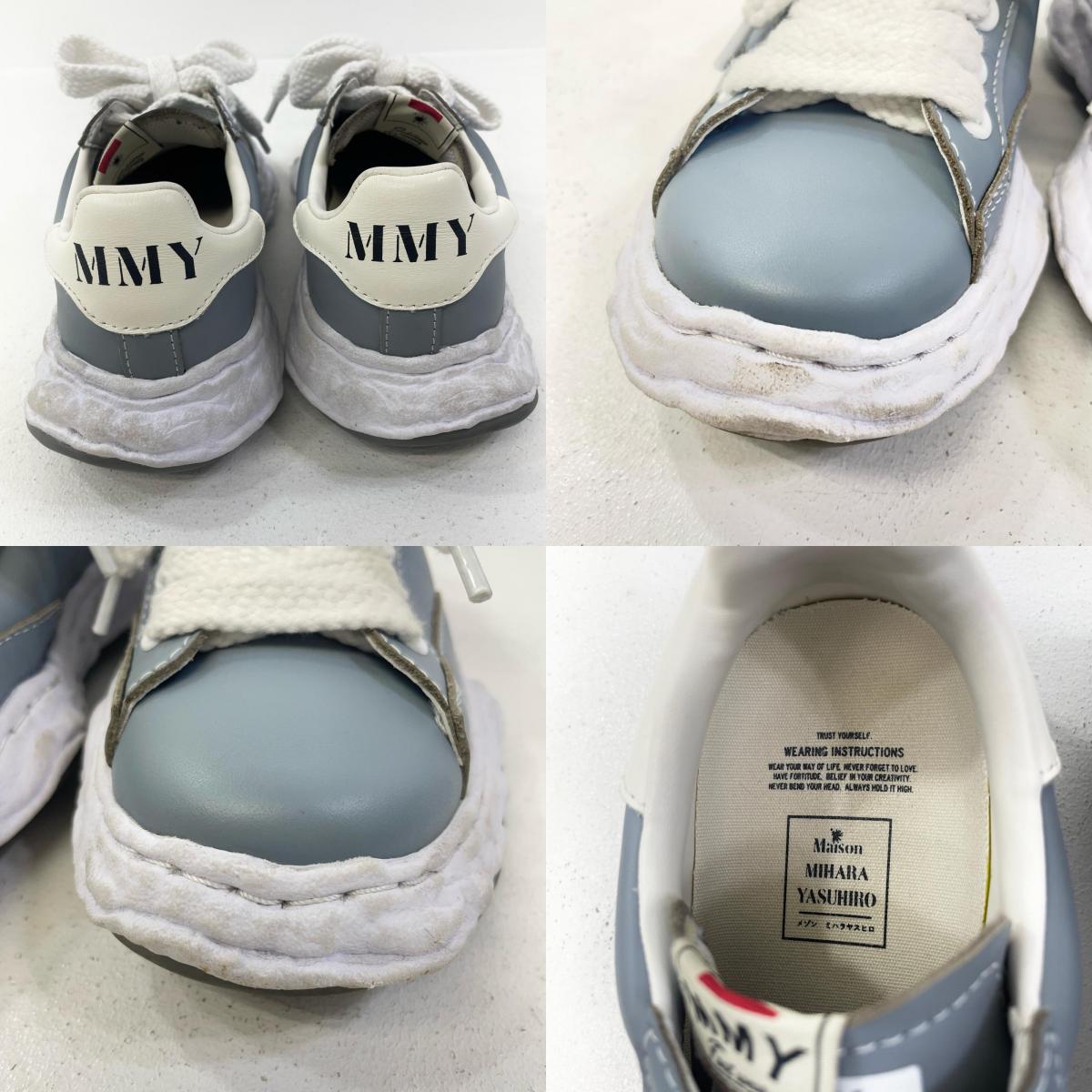 MIHARA YASUHIRO | ミハラヤスヒロ 'CHARLES' OG Sole Leather Low-top Sneaker スニーカー A12FW701 グレー