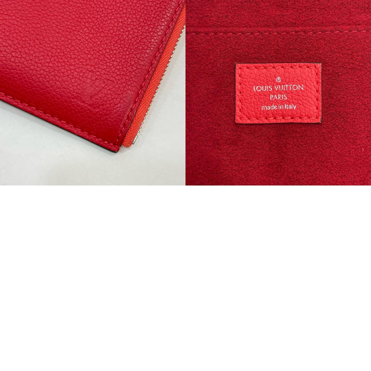 【中古】LOUIS VUITTON | ルイ・ヴィトン ポシェットジュールPM ポーチ クラッチバッグ R99586 レッド【尾張小牧店】