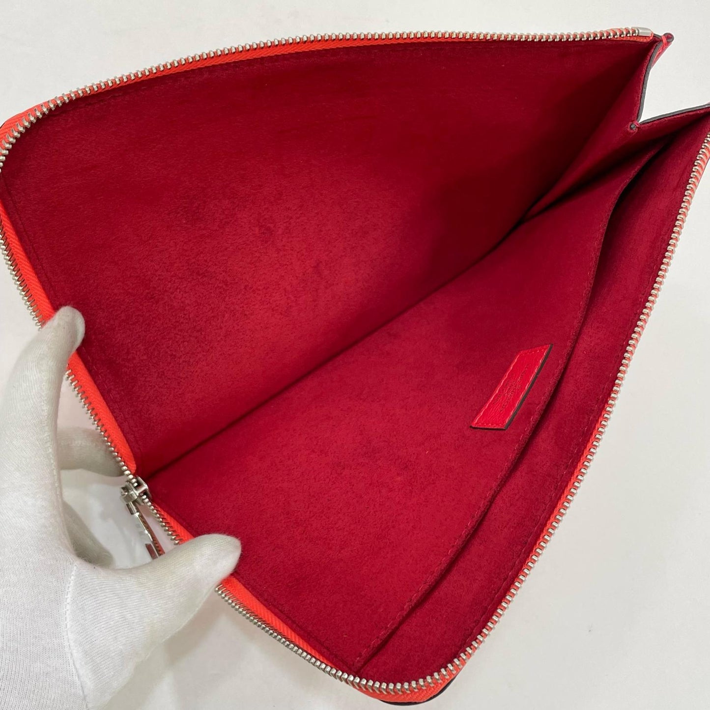 【中古】LOUIS VUITTON | ルイ・ヴィトン ポシェットジュールPM ポーチ クラッチバッグ R99586 レッド【尾張小牧店】