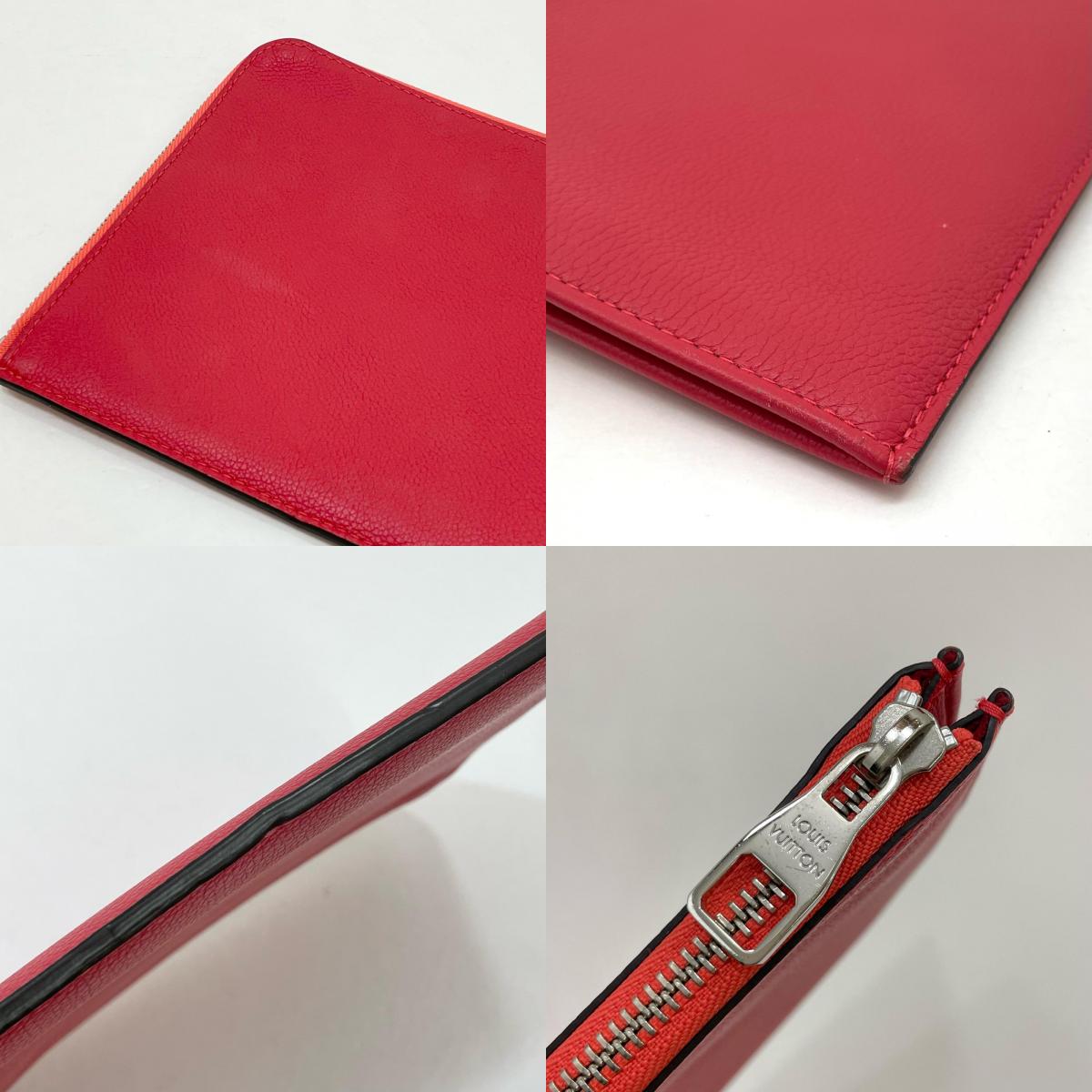 【中古】LOUIS VUITTON | ルイ・ヴィトン ポシェットジュールPM ポーチ クラッチバッグ R99586 レッド【尾張小牧店】