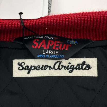 SAPEur | サプール スタジャン A0024-502 ブラック×レッド サイズ：L【尾張小牧店】