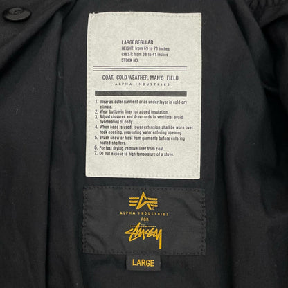 STUSSY | ステューシー M-65 ミリタリージャケット ブラック サイズ：L【尾張小牧店】
