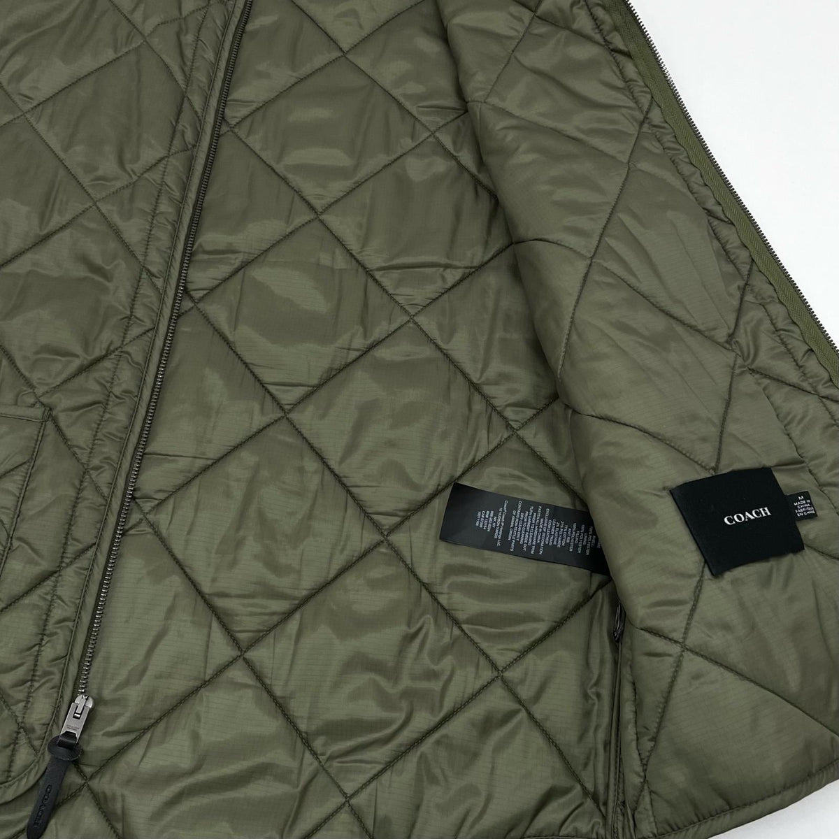【中古】COACH | コーチ 中綿ベスト カーキ サイズ：M【尾張小牧店】