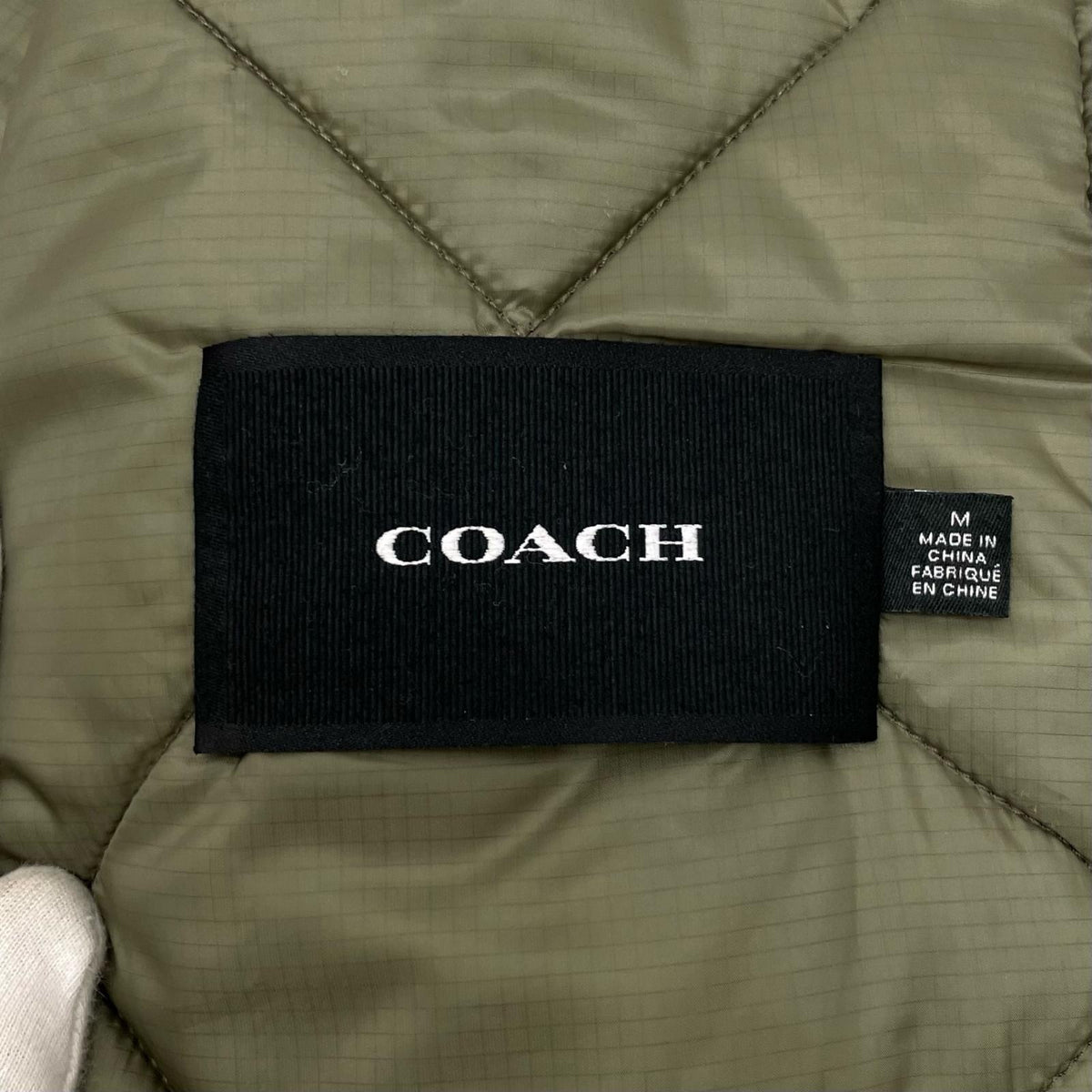 【中古】COACH | コーチ 中綿ベスト カーキ サイズ：M【尾張小牧店】