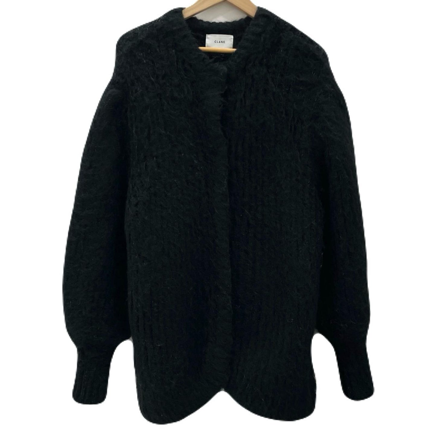 CLANE | クラネ COLOR MOHAIR SHAGGY CARDIGAN カーディガン ブラック サイズ：1【尾張小牧店】