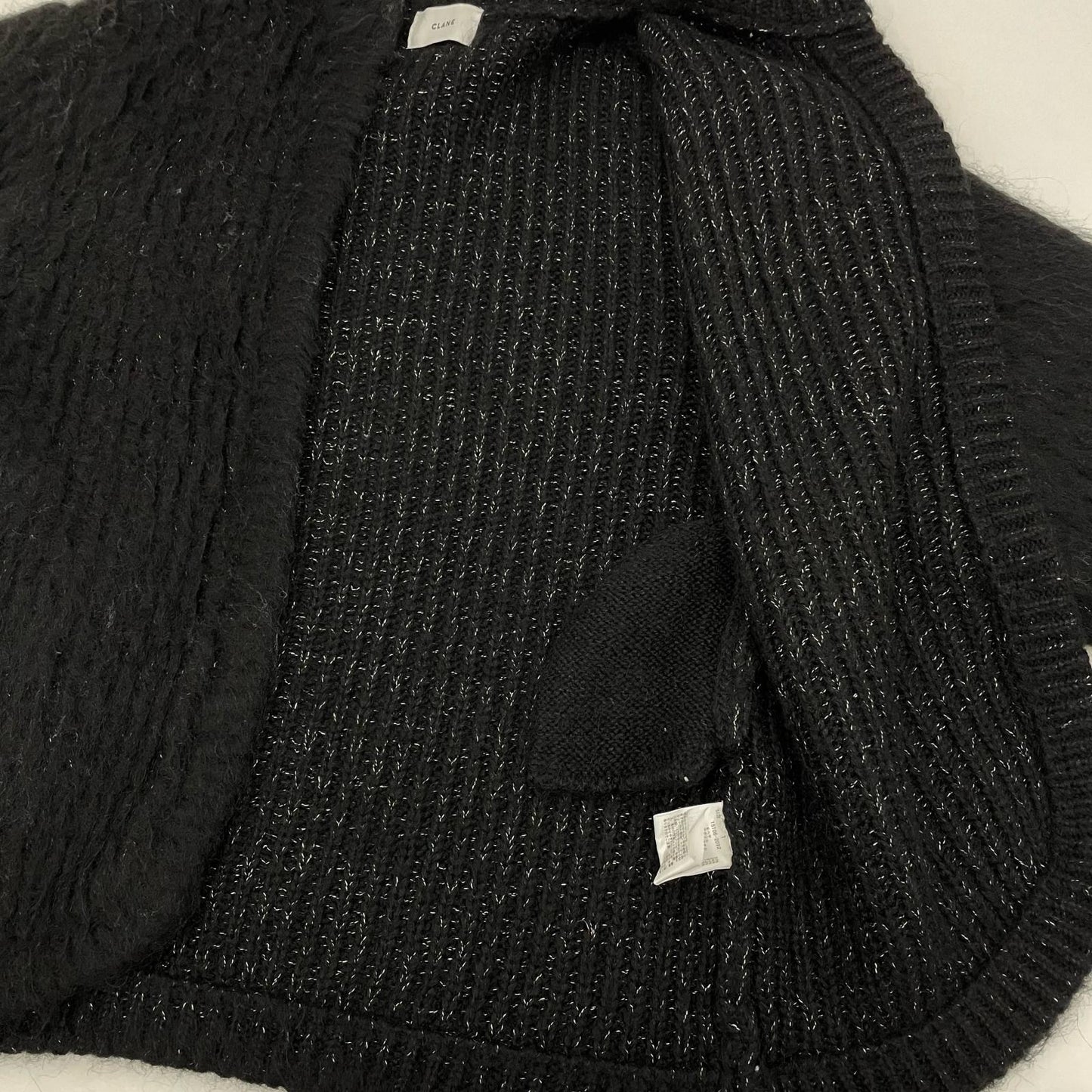CLANE | クラネ COLOR MOHAIR SHAGGY CARDIGAN カーディガン ブラック サイズ：1【尾張小牧店】