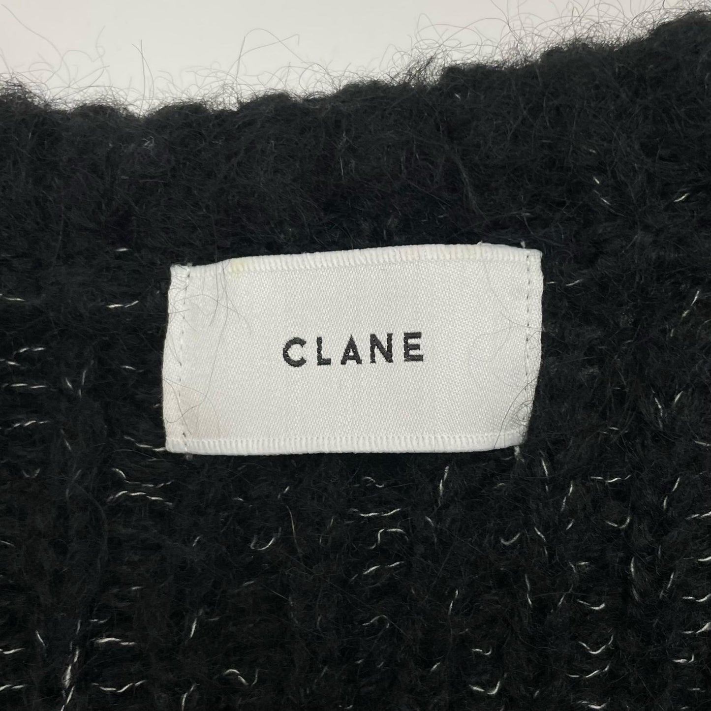 CLANE | クラネ COLOR MOHAIR SHAGGY CARDIGAN カーディガン ブラック サイズ：1【尾張小牧店】