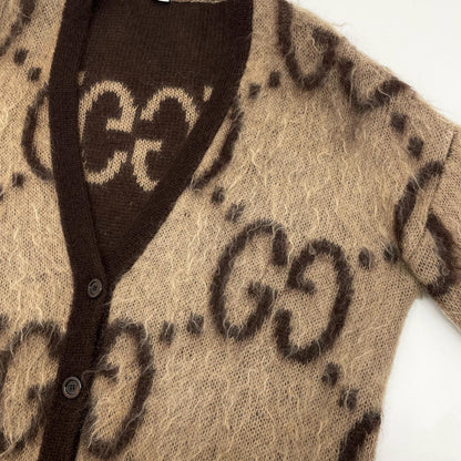 GUCCI | グッチ GGジャカード リバーシブル カーディガン カーディガン ブラウン サイズ：S【尾張小牧店】