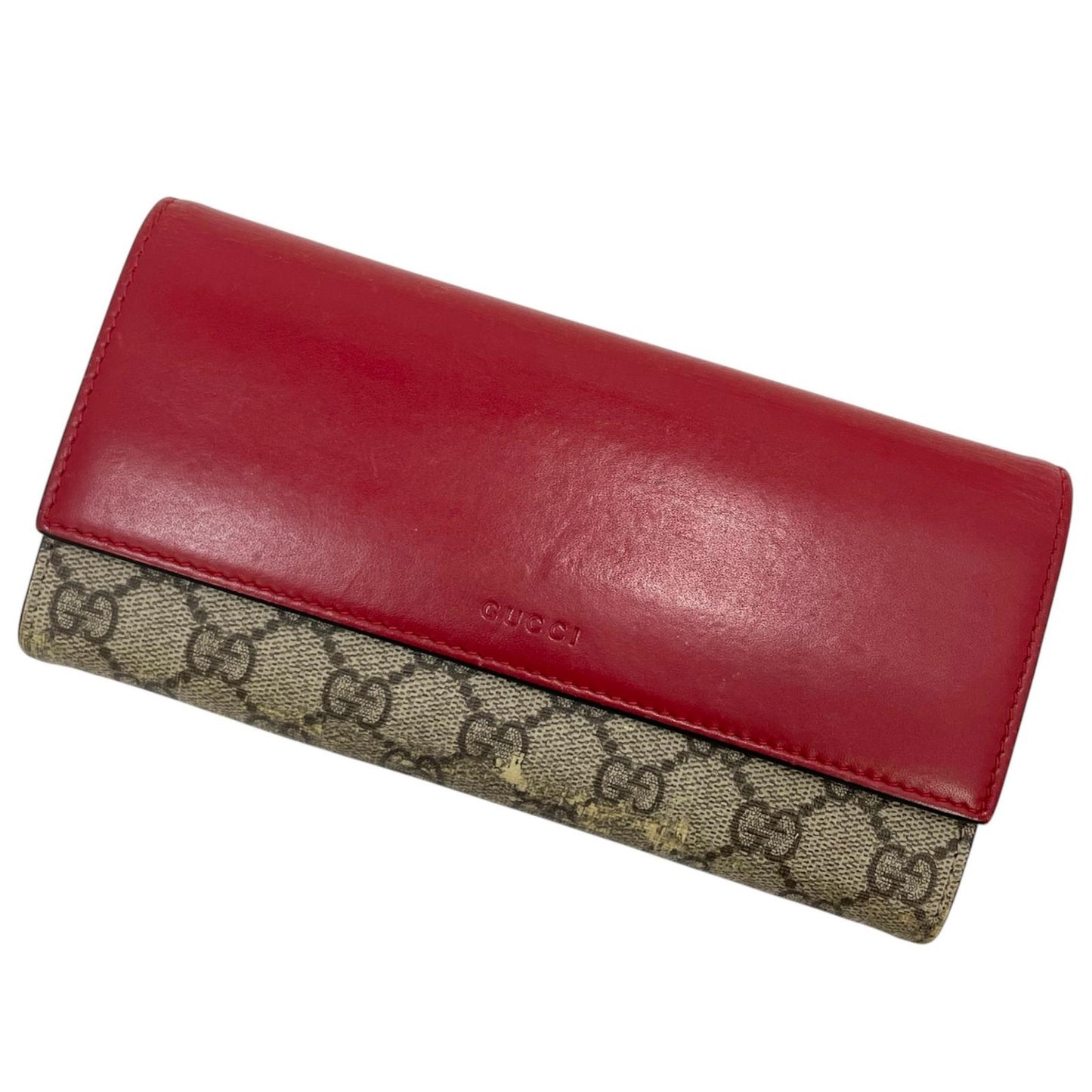 GUCCI | グッチ 長財布 ブラウン×レッド×ピンク【尾張小牧店】