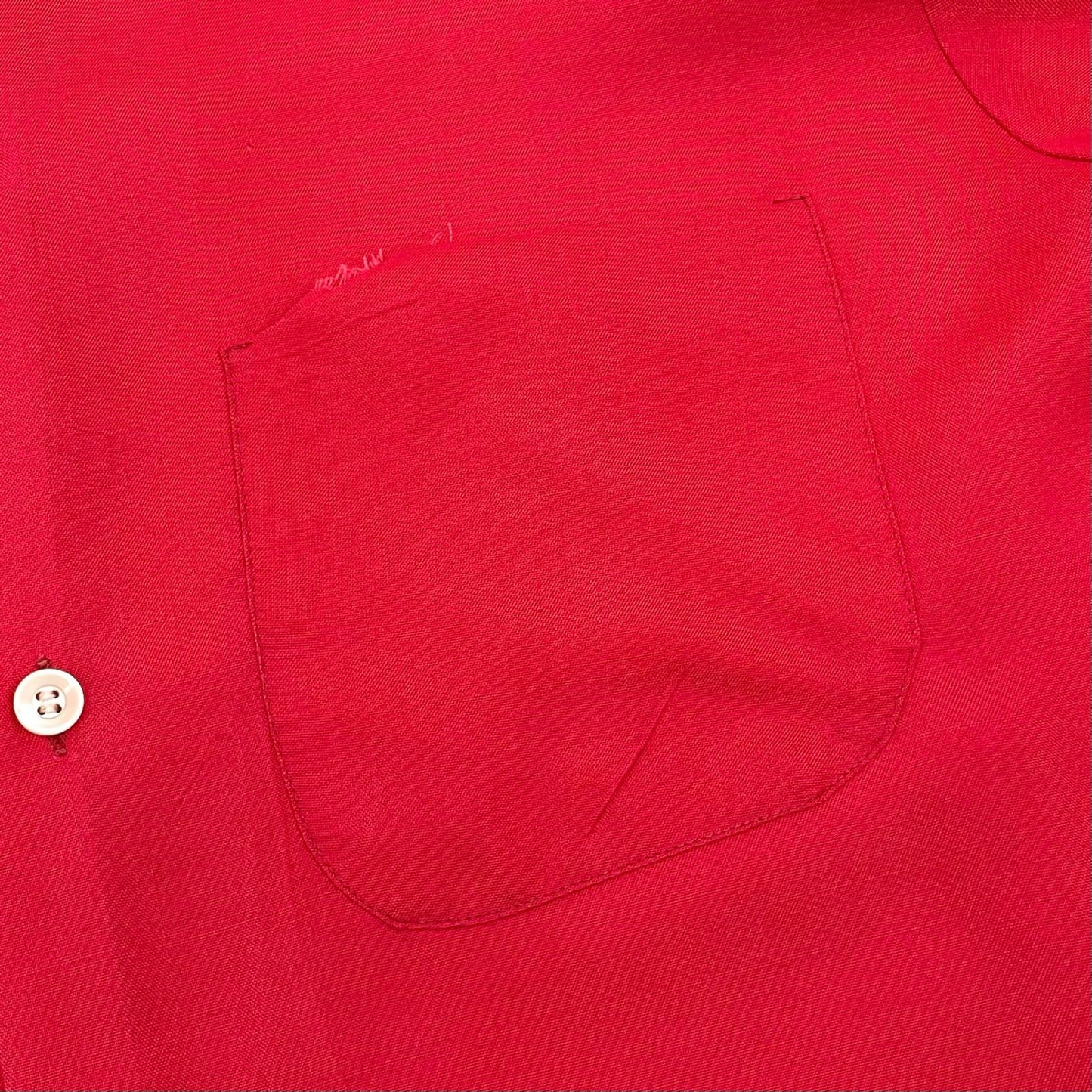 VINTAGE | ビンテージ レーヨンシャツ 半袖シャツ レッド サイズ：M【尾張小牧店】