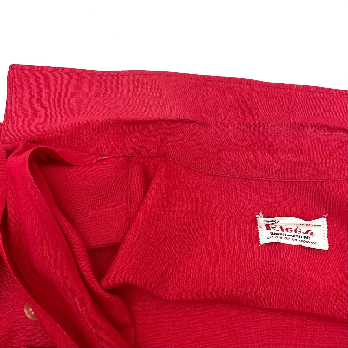 VINTAGE | ビンテージ レーヨンシャツ 半袖シャツ レッド サイズ：M【尾張小牧店】