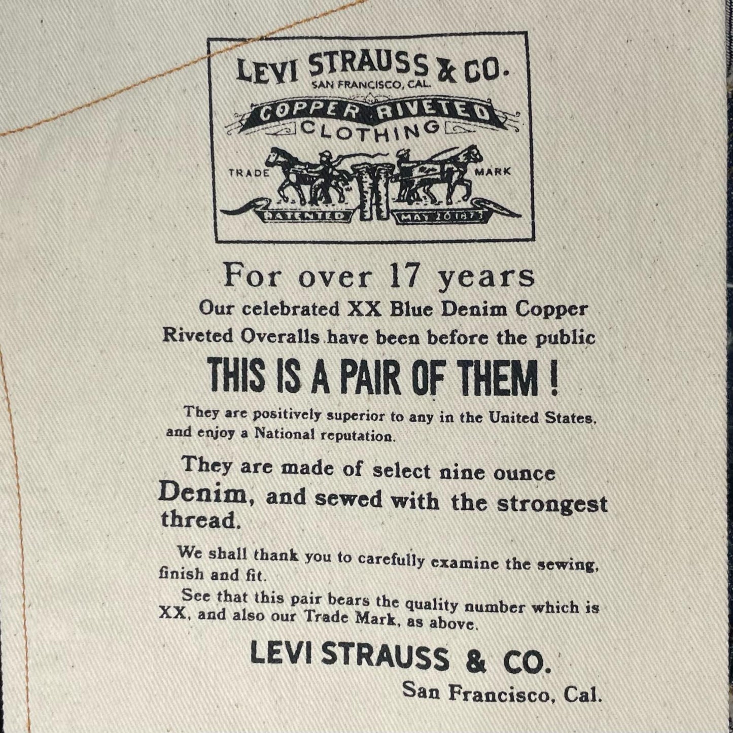 Levi's VintageClothing | リーバイスヴィンテージクロージング 501XX 1890 デニムパンツ PC-90501-0022 ネイビー サイズ：33【尾張小牧店】