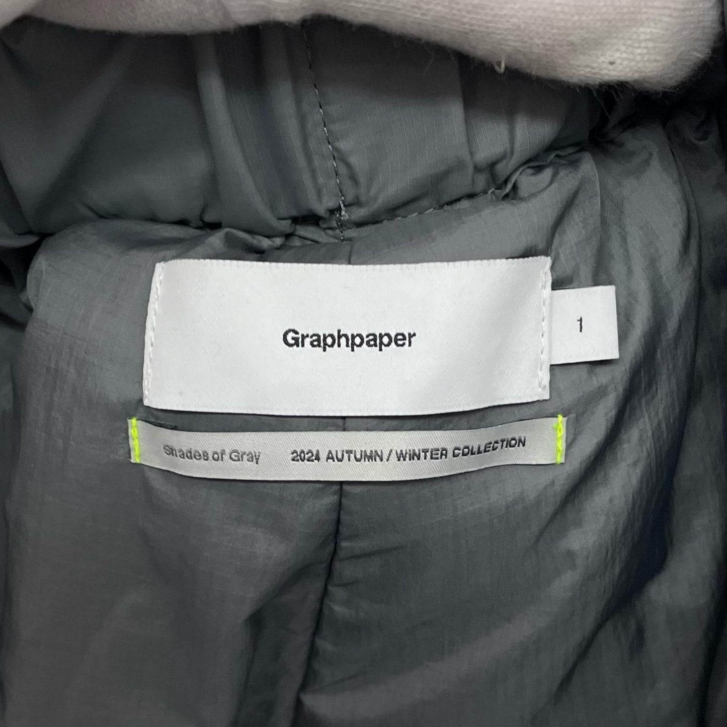 【中古】Graphpaper | グラフペーパー 24AW　PERTEX　パンツ グレー サイズ：1【尾張小牧店】