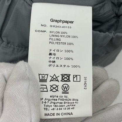 【中古】Graphpaper | グラフペーパー 24AW　PERTEX　パンツ グレー サイズ：1【尾張小牧店】