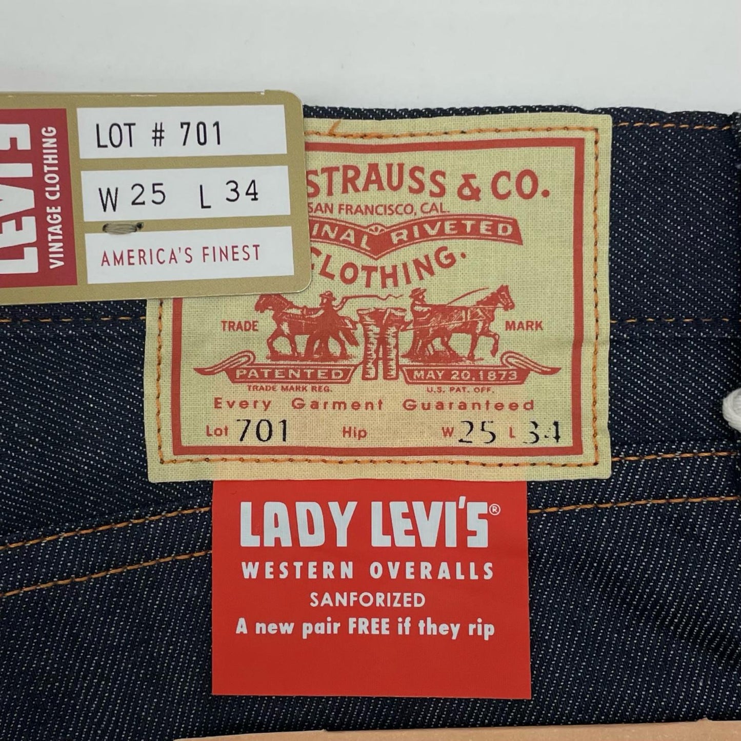 Levi's VintageClothing | リーバイスヴィンテージクロージング 701 L デニムパンツ ネイビー サイズ：25【尾張小牧店】