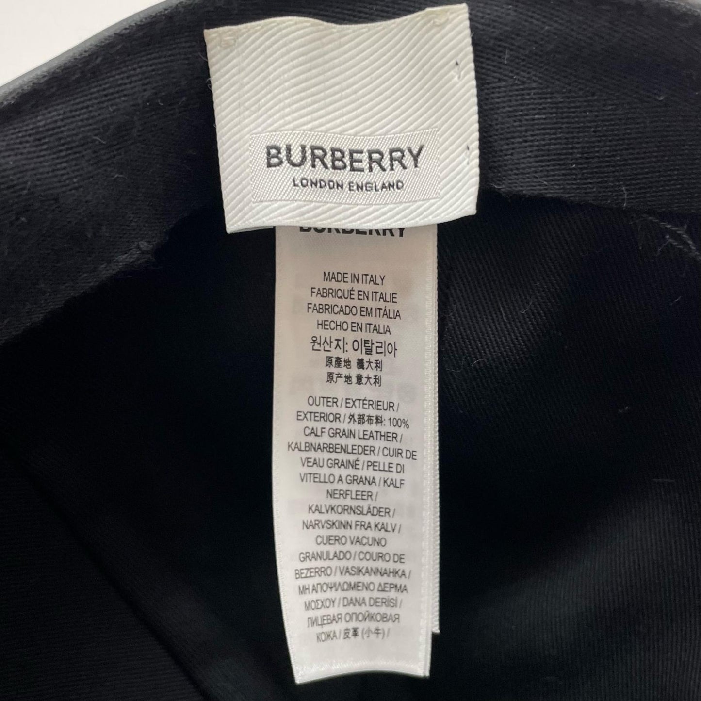 BURBERRY London England | バーバリーロンドンイングランド キャップ 8020234 ブラック【尾張小牧店】