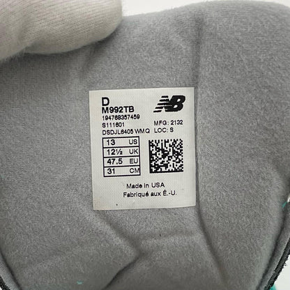 NEW BALANCE | ニューバランス スニーカー M992TB ブルー×シルバー 31cm