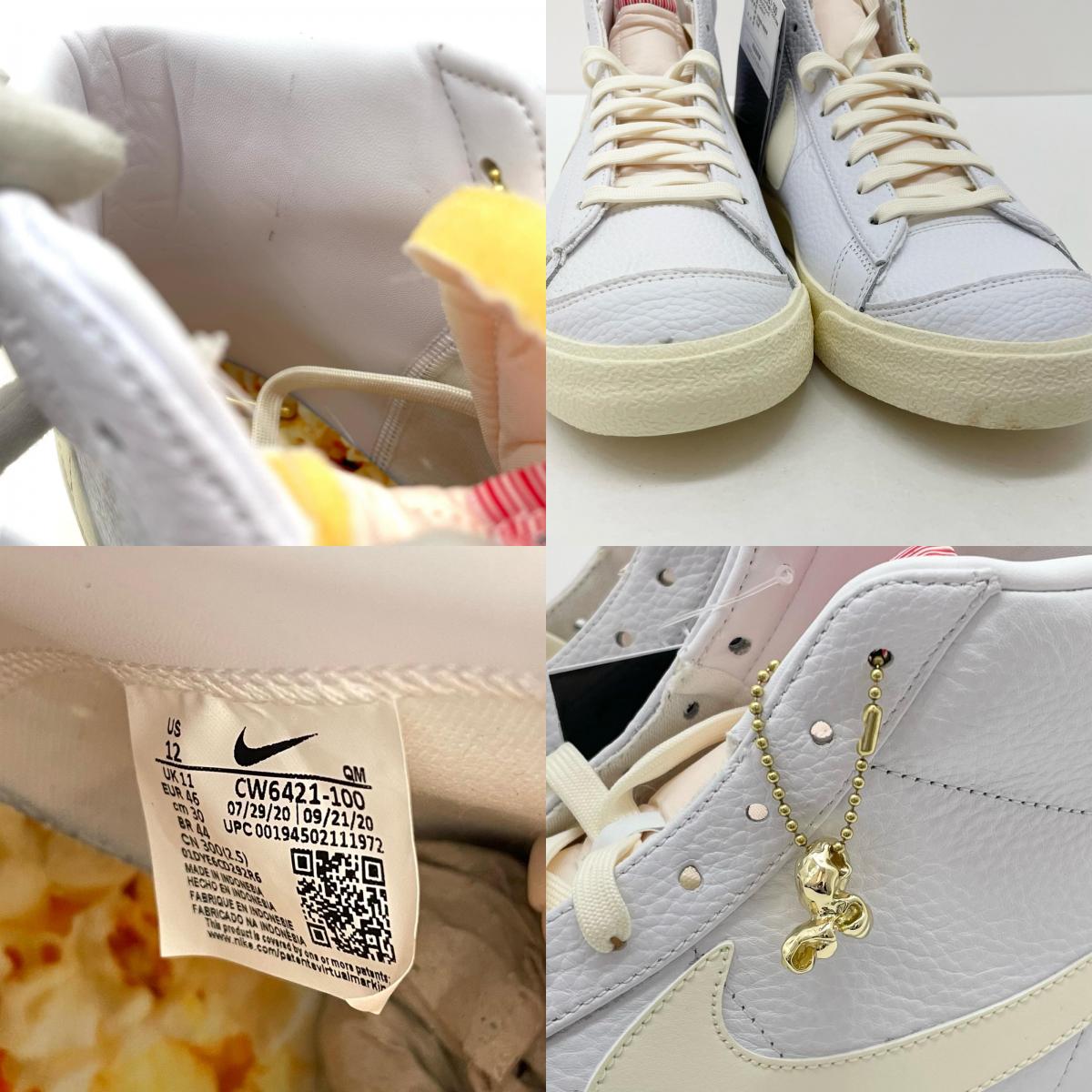 NIKE | ナイキ BLAZER MID '77 スニーカー CW6421-100 ホワイト×イエロー 30cm