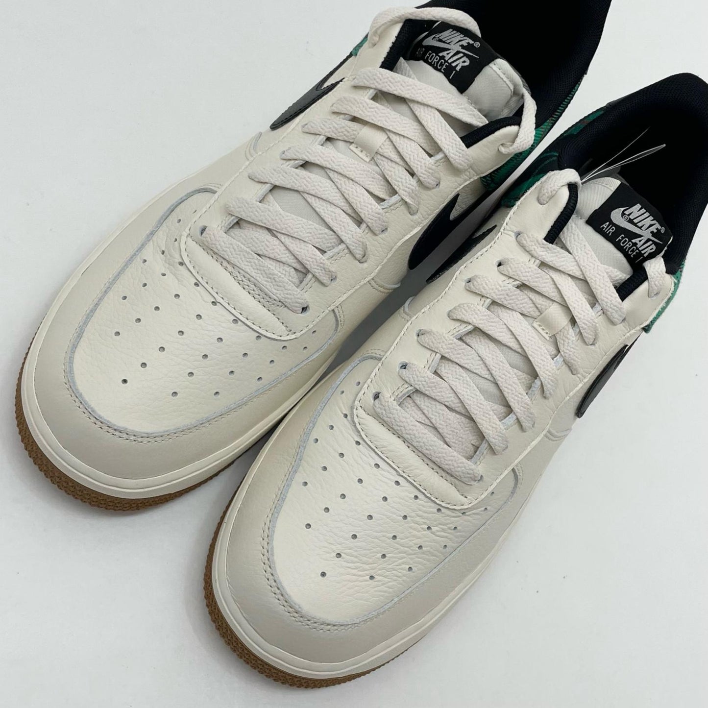 NIKE | ナイキ Air Force 1 Low Plaid スニーカー DV0791-100 ホワイト×ブラック×グリーン 30cm