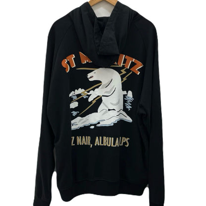 BALLY | バリー CURLING ST.MORITZ BEAR SWEATSHIRT パーカー M5BA925F-CO122 ブラック サイズ：XL【尾張小牧店】