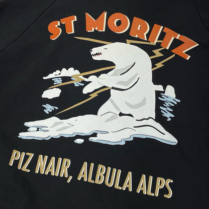 BALLY | バリー CURLING ST.MORITZ BEAR SWEATSHIRT パーカー M5BA925F-CO122 ブラック サイズ：XL【尾張小牧店】
