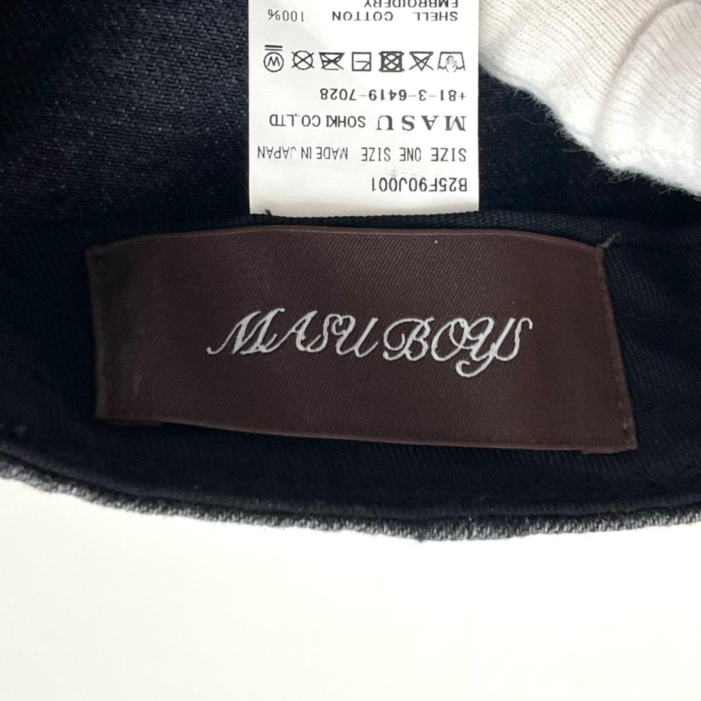 MB EMBROIDERY CAP キャップ B25F90J001 ブラック【尾張小牧店】